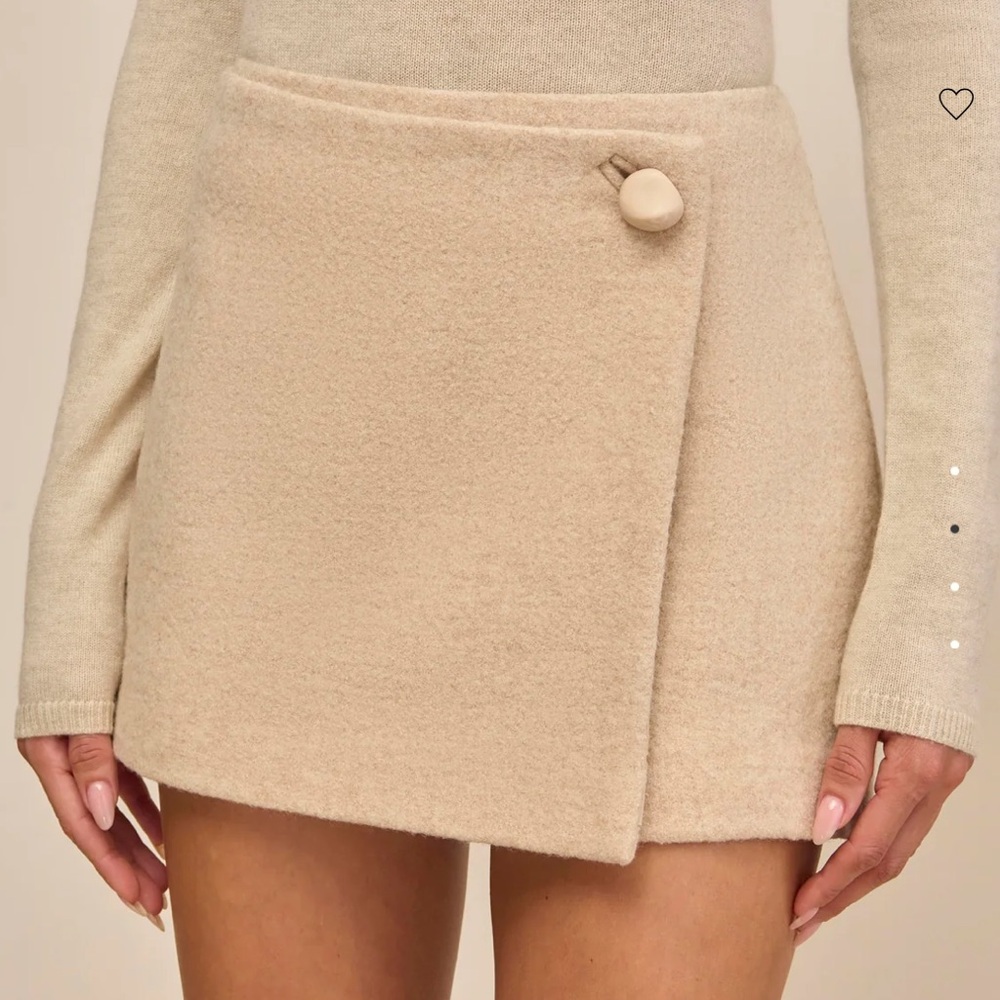 NWT New Cult Gaia Cornelia Skirt Oatmeal Size 6